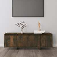  TV Cabinet Smoked Oak 120x30x40.5 cm Engineered Wood