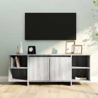  TV Cabinet Grey Sonoma 130x35x50 cm Engineered Wood