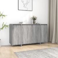  Sideboard Grey Sonoma 135x41x75 cm Engineered Wood