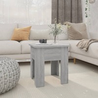  Coffee Table Grey Sonoma 40x40x42 cm Engineered Wood