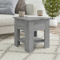  Coffee Table Grey Sonoma 40x40x42 cm Engineered Wood