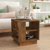  Coffee Table Smoked Oak 40x40x43 cm Engineered Wood