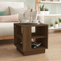  Coffee Table Brown Oak 40x40x43 cm Engineered Wood