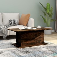  Coffee Table Smoked Oak 102x55.5x40 cm Engineered Wood