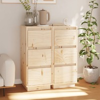  Sideboards 2 pcs 32x34x75 cm Solid Wood Pine