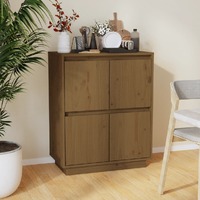  Sideboard Honey Brown 60x34x75 cm Solid Wood Pine