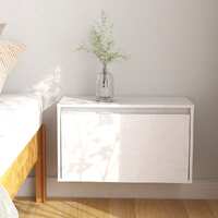  Wall Cabinet White 60x30x35 cm Solid Wood Pine