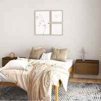  Wall Cabinets 2 pcs Honey Brown 60x30x35 cm Solid Wood Pine
