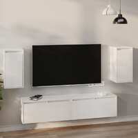  Wall Cabinets 2 pcs White 30x30x60 cm Solid Wood Pine