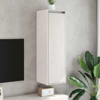  Wall Cabinets 2 pcs White 30x30x100 cm Solid Wood Pine