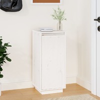  Shoe Cabinet White 35x35x80 cm Solid Wood Pine