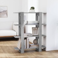  Book Cabinet/Room Divider Grey Sonoma 100x30x123.5 cm