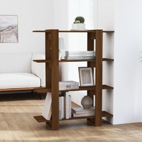  Book Cabinet/Room Divider Brown Oak 100x30x123.5 cm