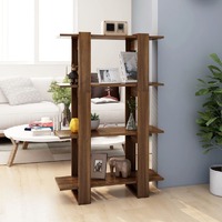 Book Cabinet/Room Divider Brown Oak 80x30x123.5 cm