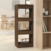  Book Cabinet/Room Divider Brown Oak 40x30x103 cm Engineered Wood