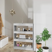  Book Cabinet/Room Divider Grey Sonoma 80x30x103 cm Engineered wood