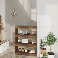  Book Cabinet/Room Divider Brown Oak 80x30x103 cm Engineered wood