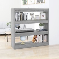  Book Cabinet/Room Divider Grey Sonoma 100x30x103 cm