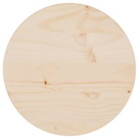  Table Top Ø30x2.5 cm Solid Wood Pine