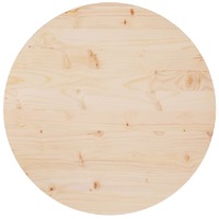  Table Top Ø70x2.5 cm Solid Wood Pine