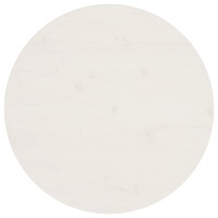  Table Top White Ø60x2.5 cm Solid Wood Pine