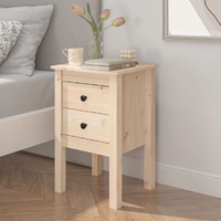  Bedside Cabinet 40x35x61.5 cm Solid Wood Pine