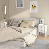  Bedside Cabinets 2 pcs White 40x35x61.5 cm Solid Wood Pine