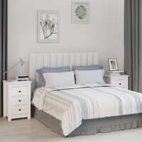  Bedside Cabinets 2 pcs White 40x35x61.5 cm Solid Wood Pine
