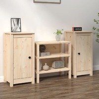  Sideboards 2 pcs 39x35x80 cm Solid Wood Pine