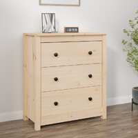  Sideboard 70x35x80 cm Solid Wood Pine