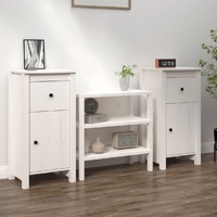  Sideboards 2 pcs White 40x35x80 cm Solid Wood Pine
