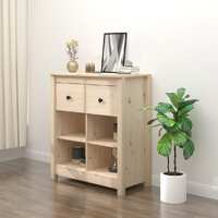  Sideboard 70x35x80 cm Solid Wood Pine