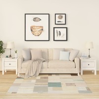  Side Tables 2 pcs White 40x40x39 cm Solid Wood Pine