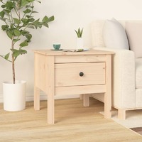  Side Table 50x50x49 cm Solid Wood Pine