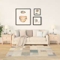  Side Tables 2 pcs 50x50x49 cm Solid Wood Pine