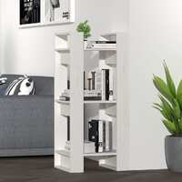  Book Cabinet/Room Divider White 41x35x91 cm Solid Wood Pine