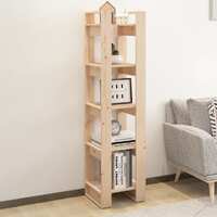  Book Cabinet/Room Divider 41x35x160 cm Solid Wood Pine