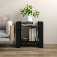  Book Cabinet/Room Divider Black 60x35x57 cm Solid Wood Pine