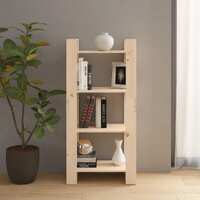  Book Cabinet/Room Divider 60x35x125 cm Solid Wood