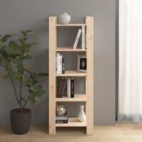  Book Cabinet/Room Divider 60x35x160 cm Solid Wood