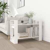  Book Cabinet/Room Divider White 80x35x56.5 cm Solid Wood Pine