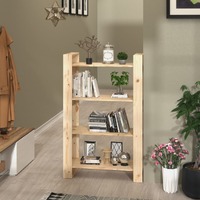  Book Cabinet/Room Divider 80x35x125 cm Solid Wood Pine