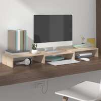  Monitor Stand 80x24x10.5 cm Solid Wood Pine