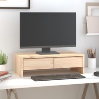  Monitor Stand 50x27x15 cm Solid Wood Pine