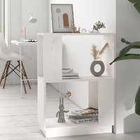  Book Cabinet/Room Divider White 51x25x70 cm Solid Wood Pine