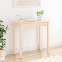  Console Table 80x40x75 cm Solid Wood Pine