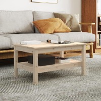  Coffee Table 80x50x40 cm Solid Wood Pine
