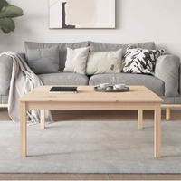  Coffee Table 100x100x40 cm Solid Wood Pine