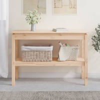  Console Table 110x40x75 cm Solid Wood Pine