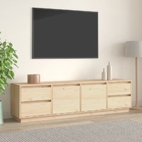  TV Cabinet 176x37x47.5 cm Solid Wood Pine